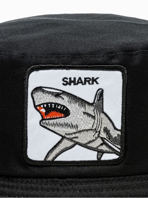 Modern fekete férfi kalap foltos H144