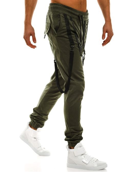 Divatos khaki zödl jogger nadrág ATHLETIC 0920