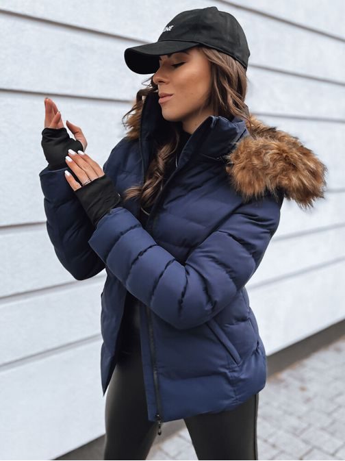 Szenzációs női kék steppelt dzseki Verses