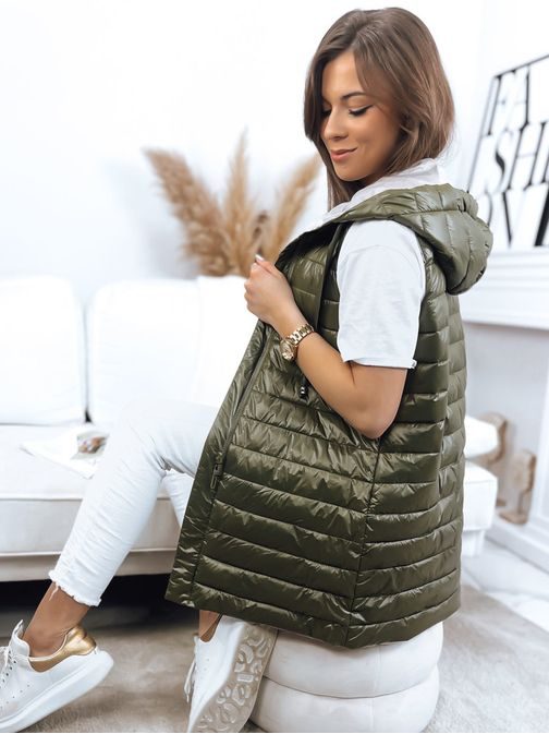 Szenzációs kétoldalas női zöld mellény Nikla