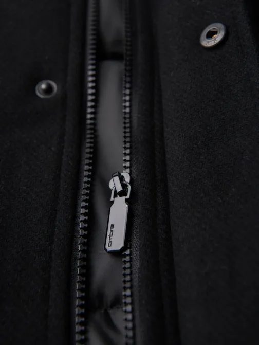 Stílusos férfi kabát fekete V2 OM-COWC-0132 OM-COWC-0132