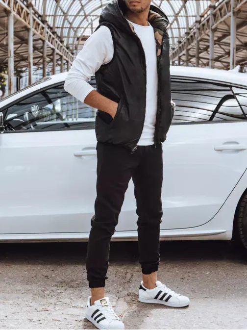 Kétoldalas zöld terepmintás mellény