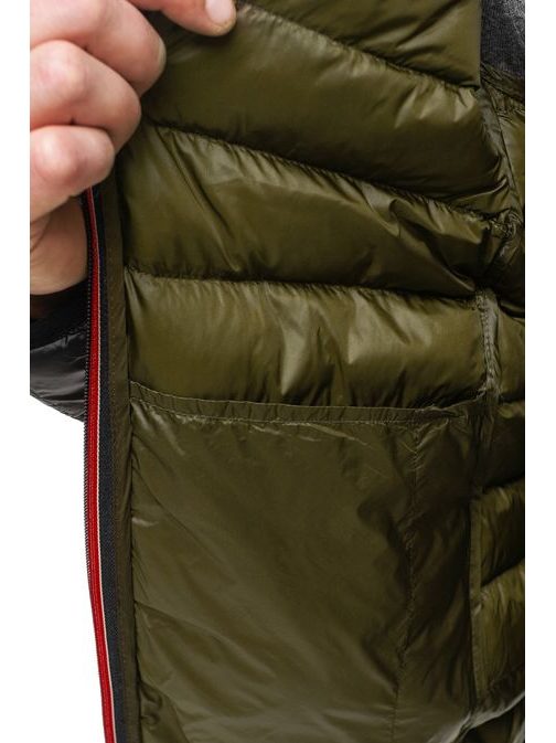 Fényes fekete férfi kabát 1131