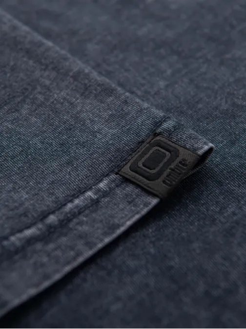 Kék férfi póló kimosott mintával V2 TSWT-0116