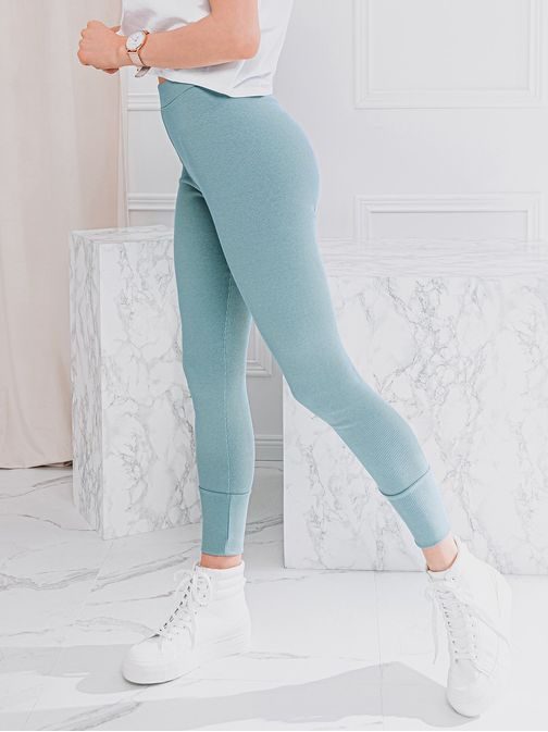 Egyszerű ásványkék színű női leggings PLR061