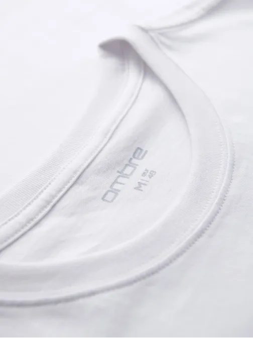 Modern fehér férfi póló V1 TSPT-0231