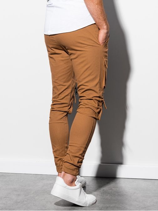 Stílusos camel barna jogger nadrág P995