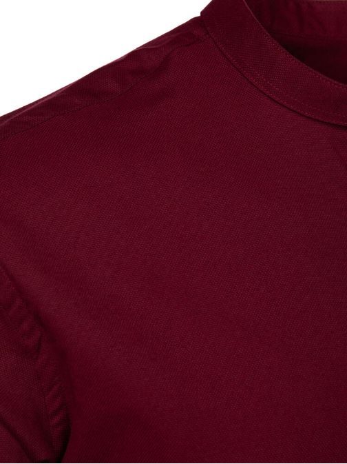 Csodás bordó ing álló gallérral