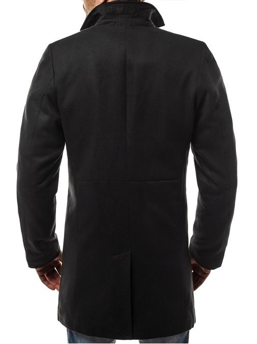 Fekete egysoros kabát OZONEE N/5438