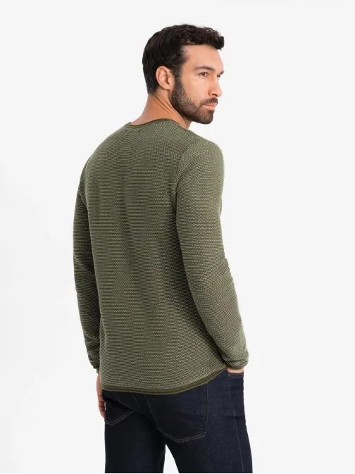 Egyedi olíva mintás pulóver V2 SWSW-0118