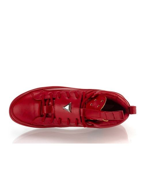 Piros divatos bokacipő