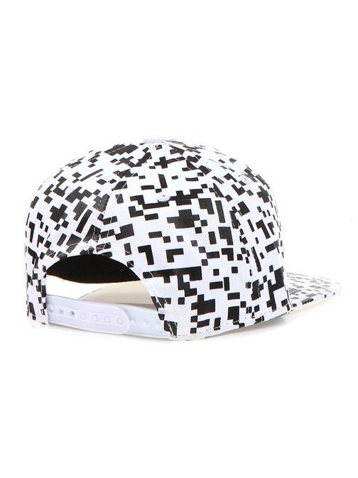 Érdekes fekete fehér mintás snapback sapka