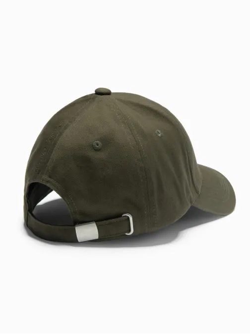 Férfi alap khaki sapka hímzéssel V2 ACCS-0102