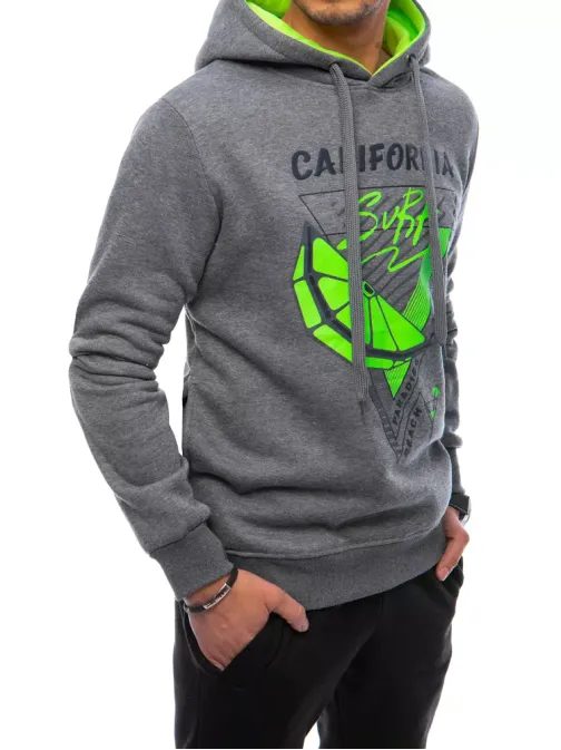 Sötét szürke kapucnis pulóver California