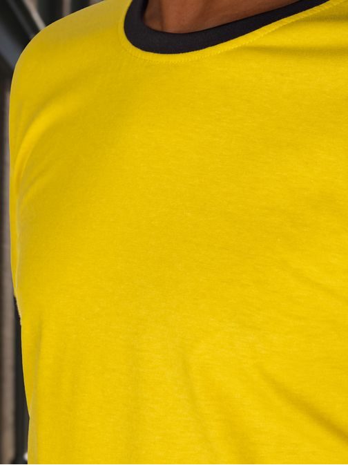 Kényelmes sárga férfi póló