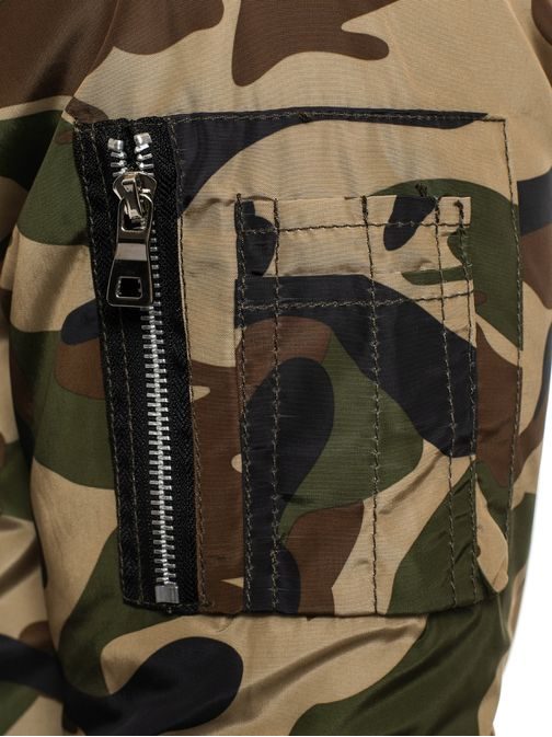 Stílusos terepmintás bomber dzseki NATURE 4372