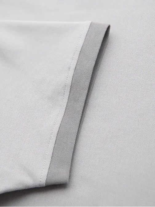 Modern szürke pamut V-nyakú póló V4 TSCT-0198