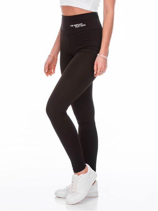 Fekete kényelmes női leggings PLR251