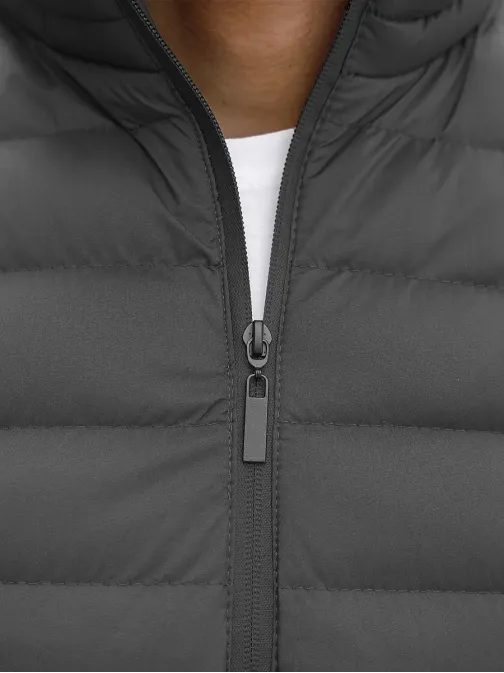 Grafit szürke steppelt mellény JS/M711/105