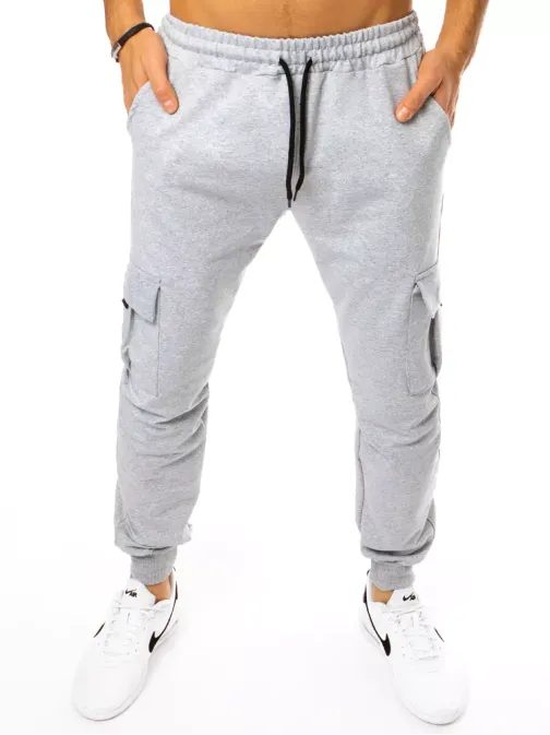 Stílusos halvány szürke melegítő nadrág