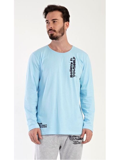 Férfi kék pizsama szett Henry