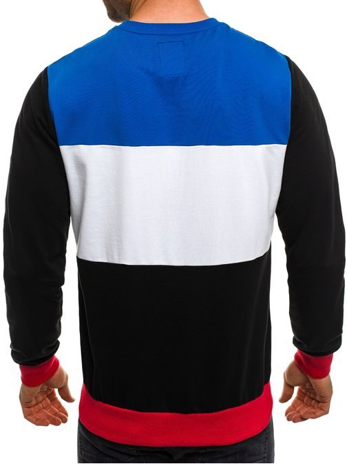 Három színű sportos pulóver BRKLYN ATHLETIC 848