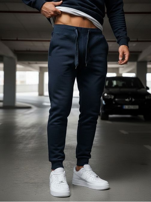 Sötét kék melegítő nadrág