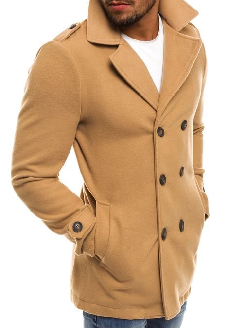Elegáns bézs színű kabát KK502