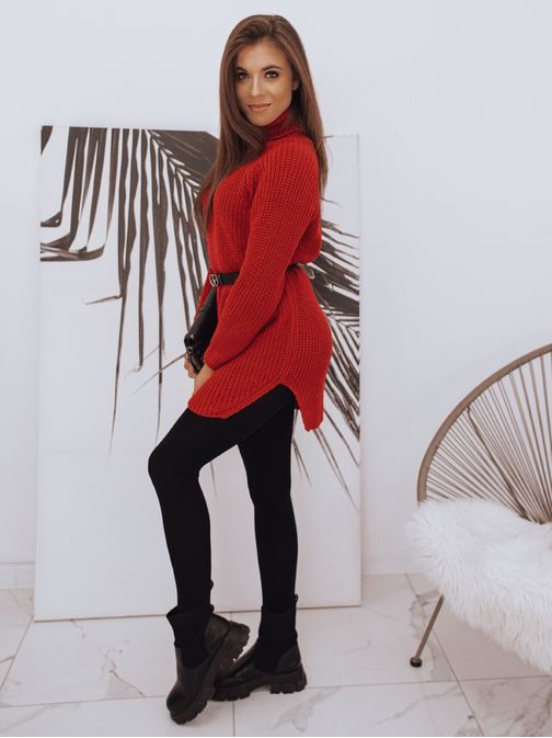 Csodálatos piros női pulóver Lira