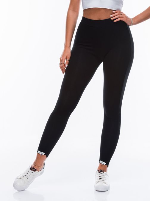 Kényelmes fekete női leggings PLR112