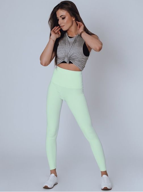 Egyszerű zöld női leggings Meda