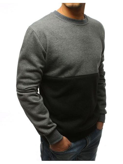Antracit szürke-fekete pulóver
