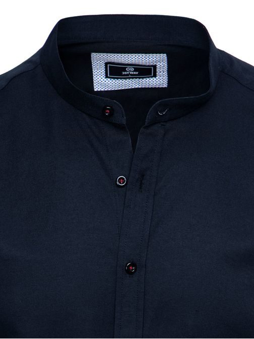 Szenzációs sötét kék rövid ujjú ing