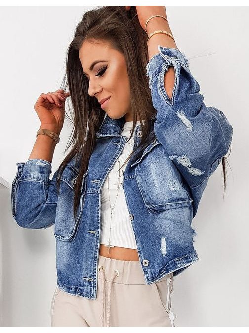 Égszínkék női farmer dzseki Only