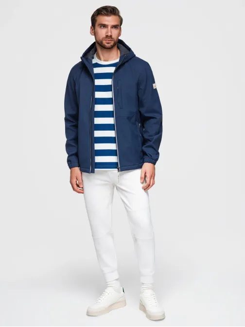 Kék férfi softshell kabát V5 JANP-0292