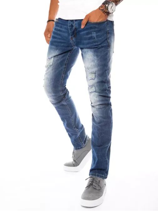 Modern szakadt farmer kék