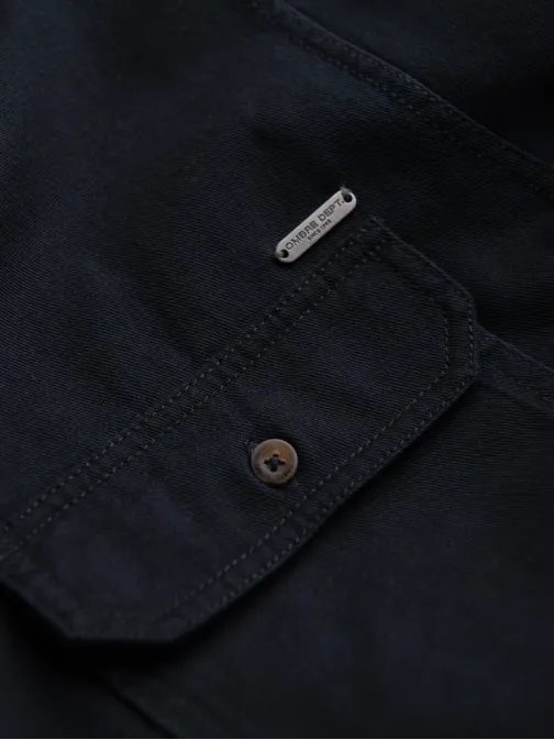 Lezsér sötét kék ing zsebekkel  V3 SHCS-0146
