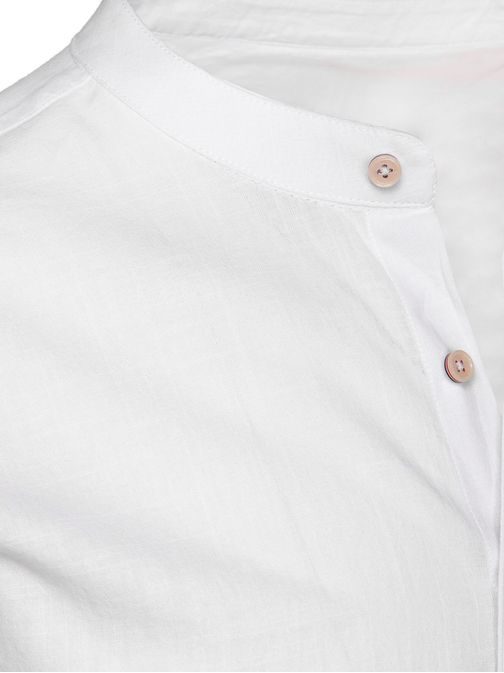 Egyedi fehér ing álló gallérral
