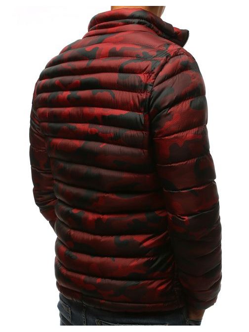 Piros steppelt terepmintás dzseki