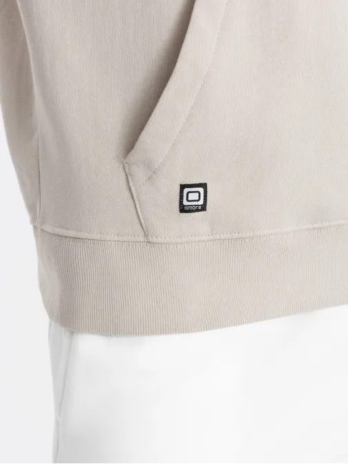 Trendi halvány szürke kapucnis felső  B1147