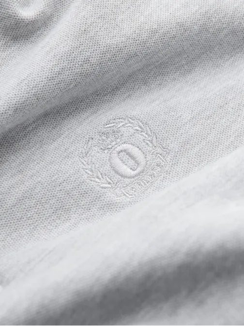 Egyszínű pamut pólóing férfiaknak szürke v20 om-pobs-0100