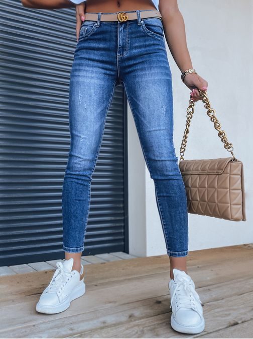 Trendi égszínkék női farmer India