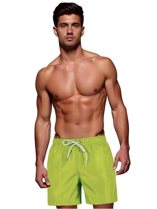 Modern élénkzöld férfi fürdőruha