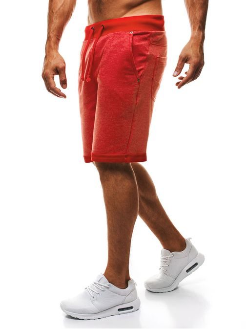 Piros férfi rövid nadrág OZONEE S27