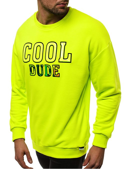 Neon sárga pulóver COOL DUDE B/40209Z