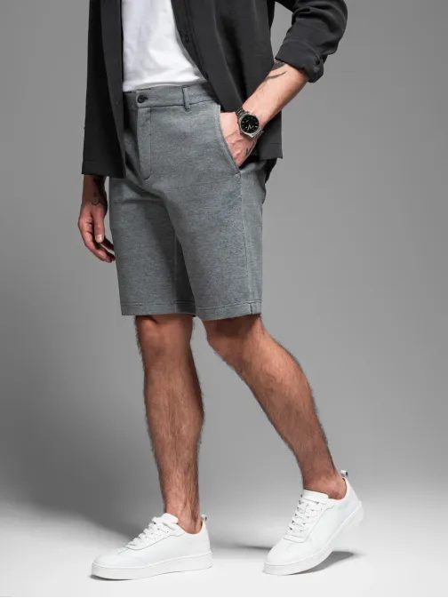 Fekete chino férfi rövidnadrág V2 SRCS-0149