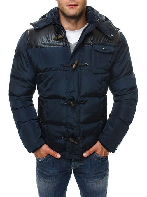 Egyedi sötét kék téli kabát Adrexx 26