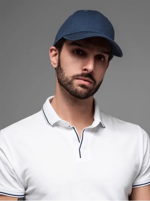 Férfi alap sötétkék sapka hímzéssel V4 ACCS-0102