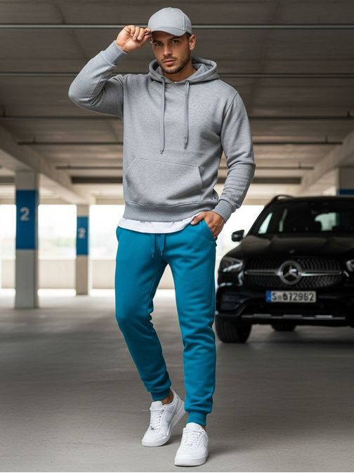 Türkizkék melegítő nadrág