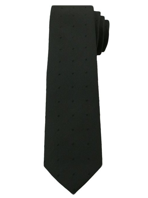Fekete apró pöttyös nyakkendő